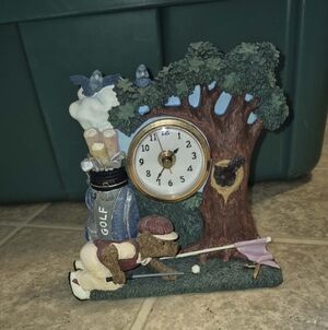 Golf Themed Tabletop Clock
